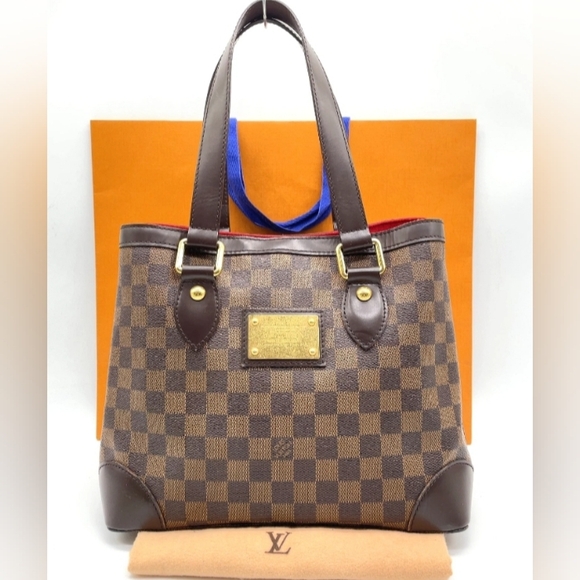 Louis Vuitton Handbags - SALE! Authentic Louis Vuitton Damier Ebene Hampstead PM Tote Bag W DB/Paper Bag